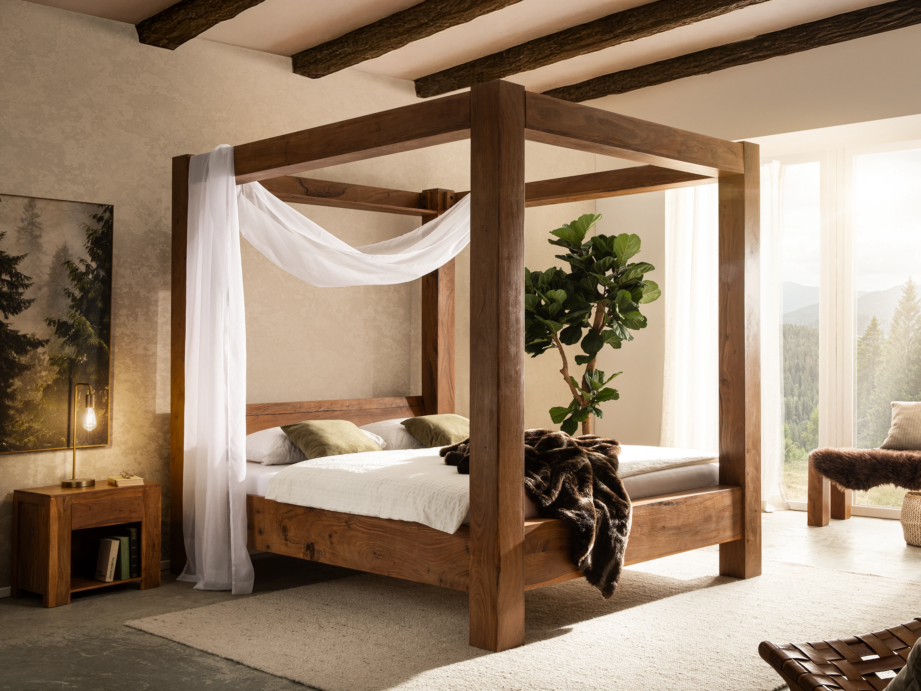 Himmelbett Osbon Akazie