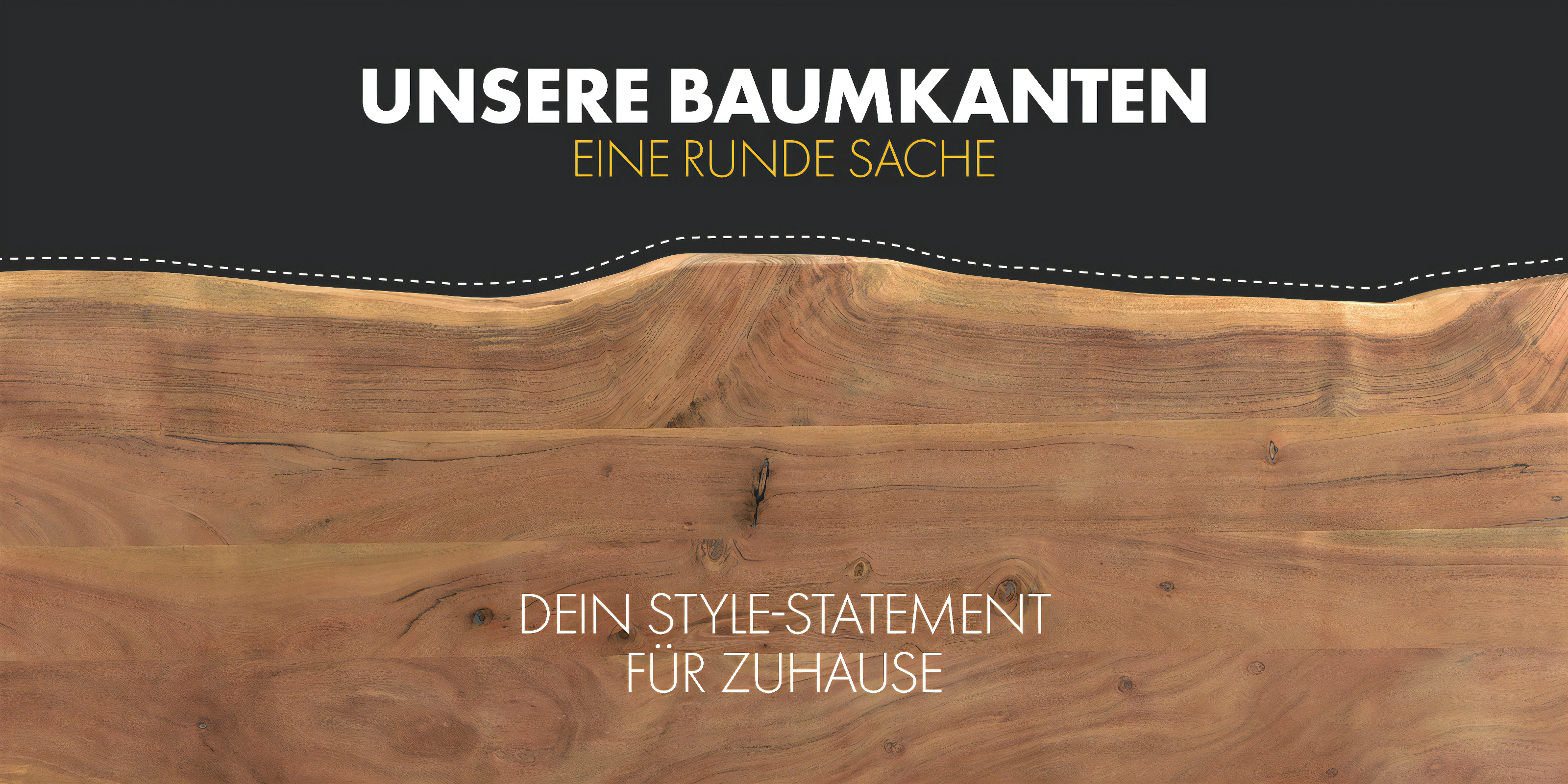 Massiver Eichen-Esstisch mit sichtbarer Holzmaserung und schwarzen Metallbeinen in warmem, minimalistischem Wohnambiente