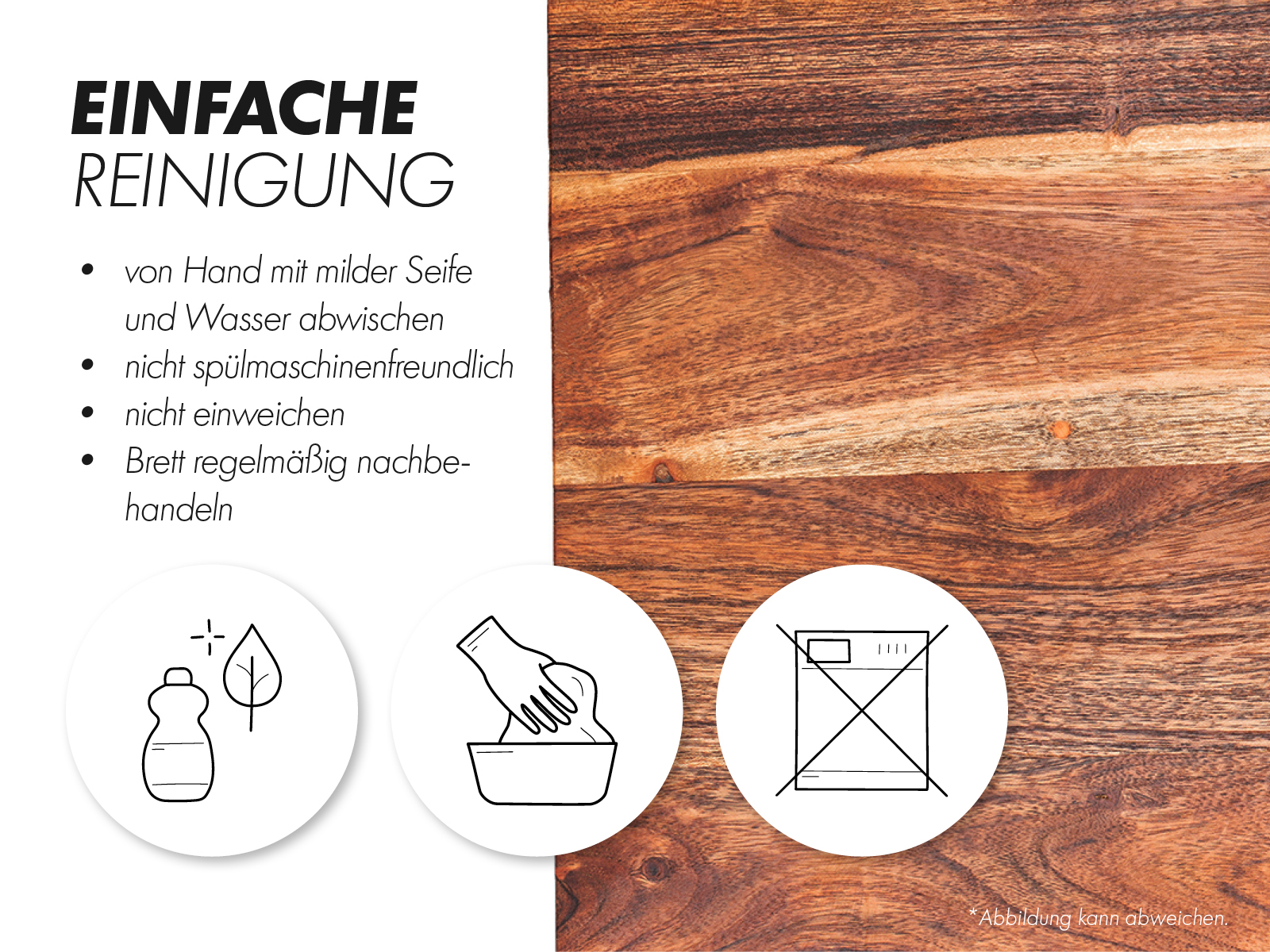 Schneidebrett 45x30x3 cm