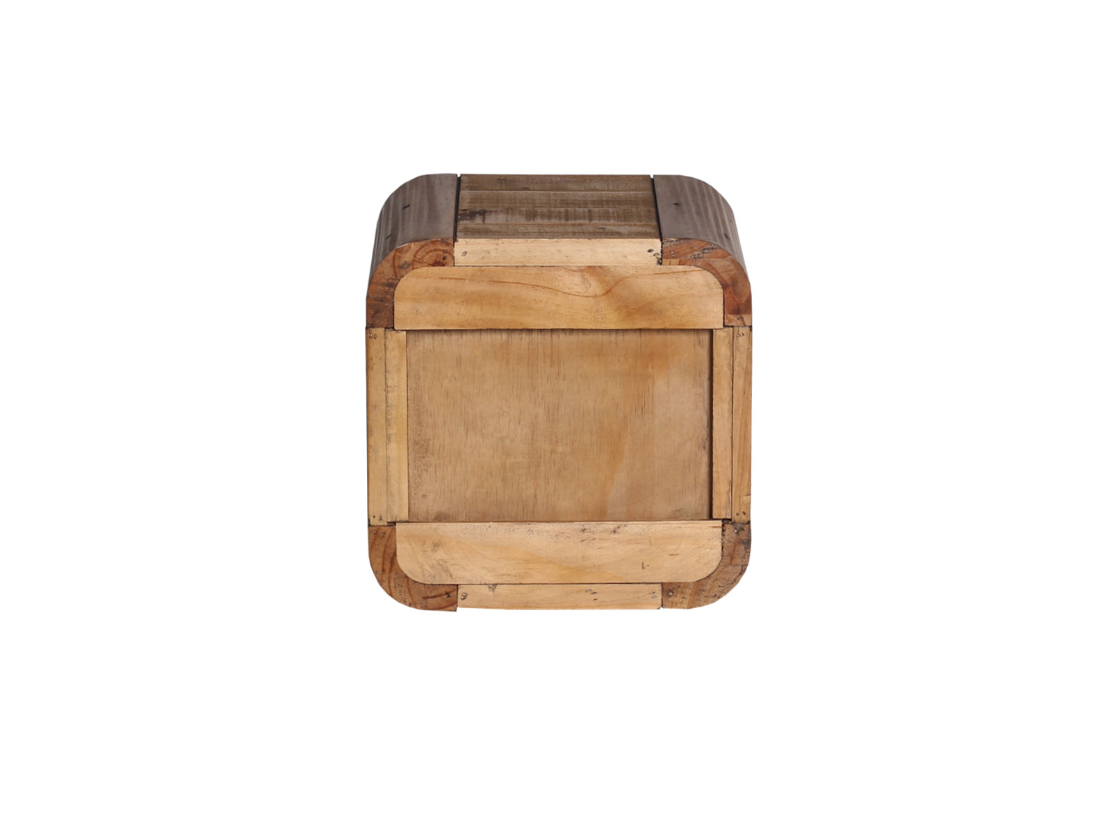 Bad Regal Dingle Holz - recycelte Pinie 30x30x25 Rückansicht