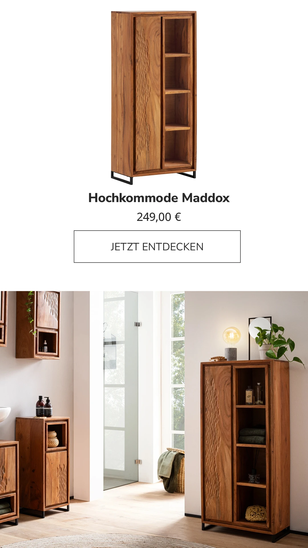 Moderner Polstersofa "Maddox" in hellgrauem Stoff, freigestelltes Produktfoto mit klarer, minimalistischer Optik