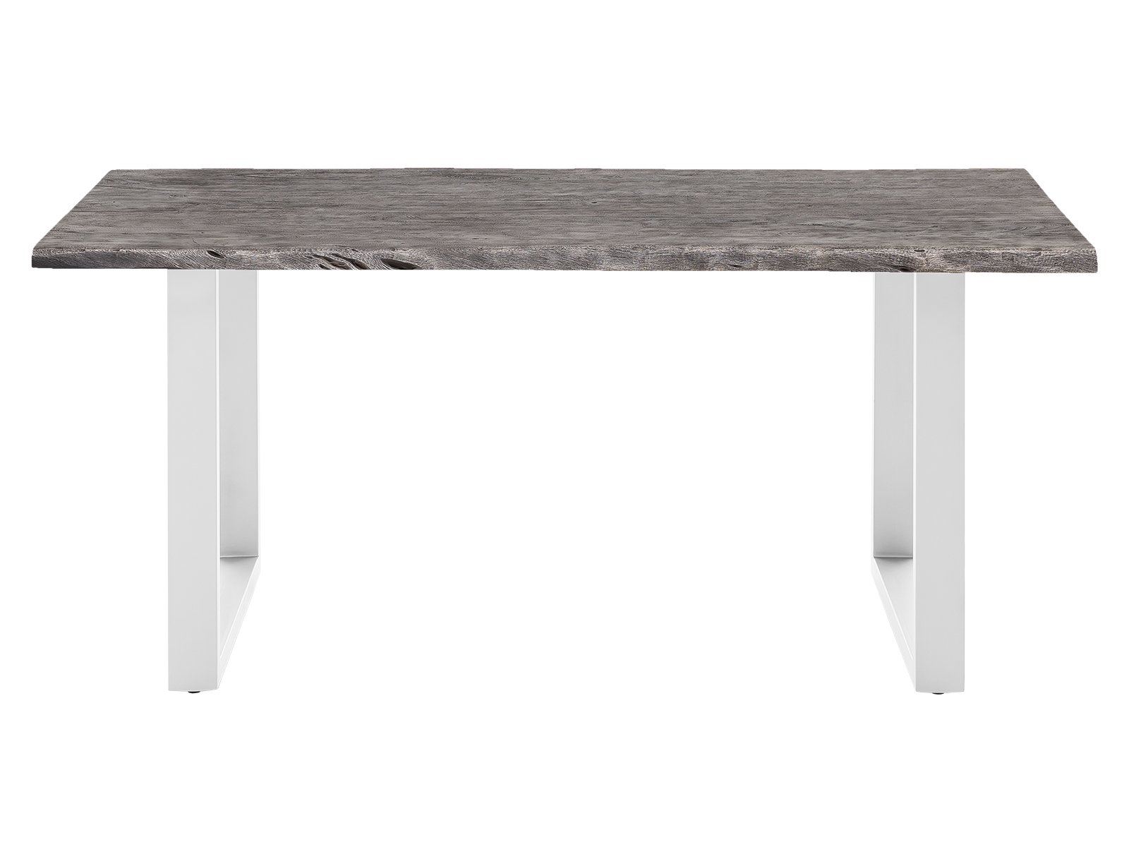 Esstisch Bullwer grau-weiß 170x90 cm Akazie / Metall 170x75x90 Frontansicht