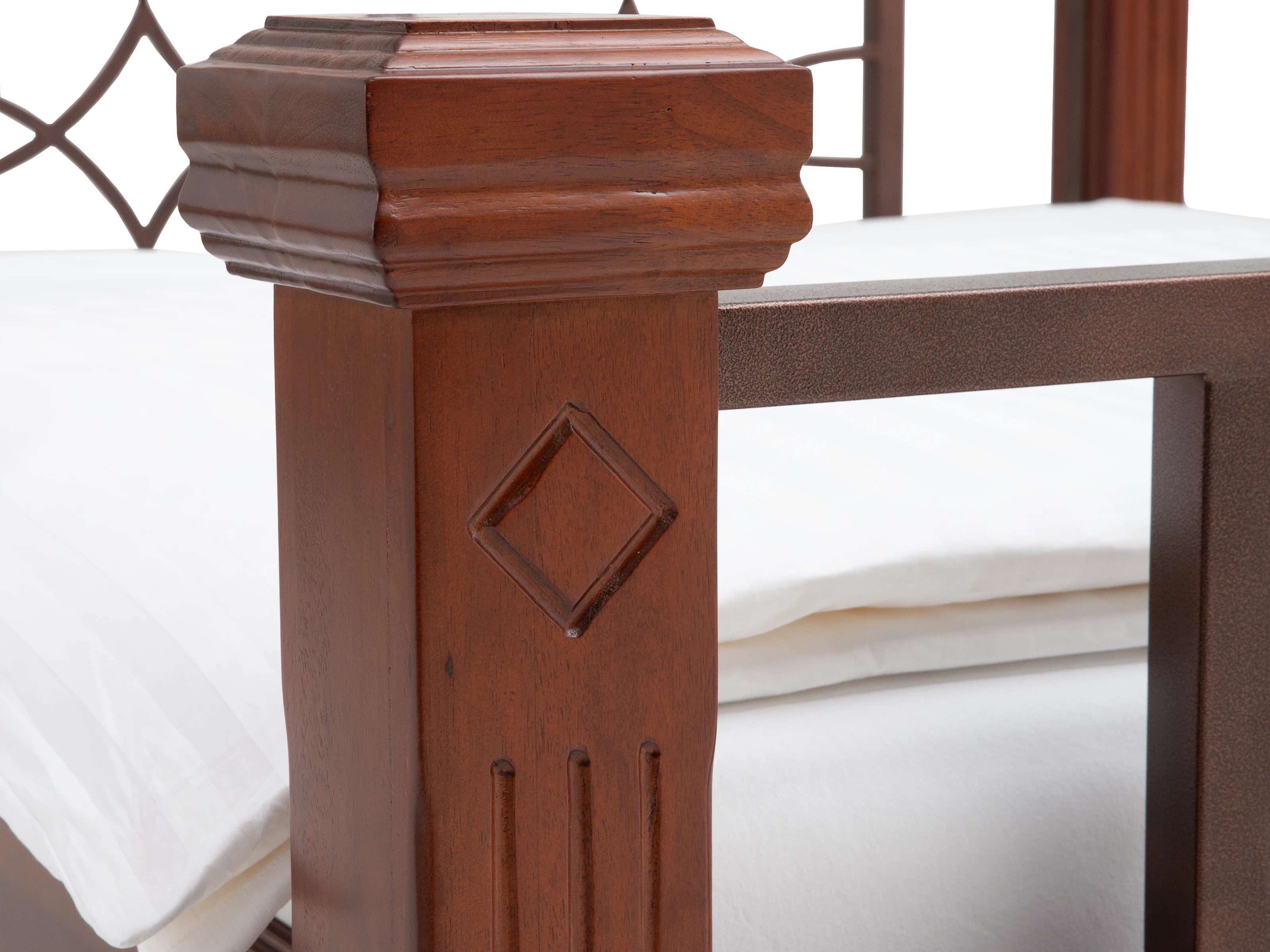 Bett Byzanz 200x200 braun