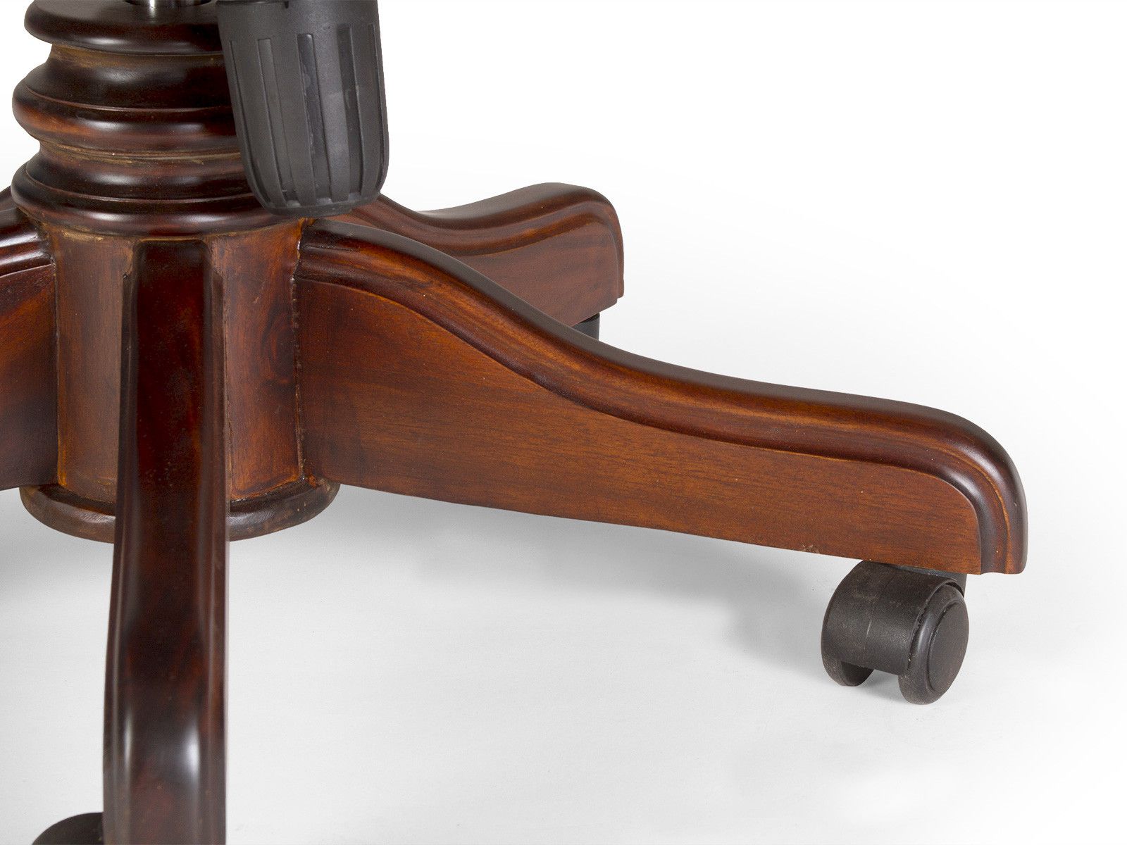 Bürosessel Cambridge II grün Holz - Mahagoni 65x119x57