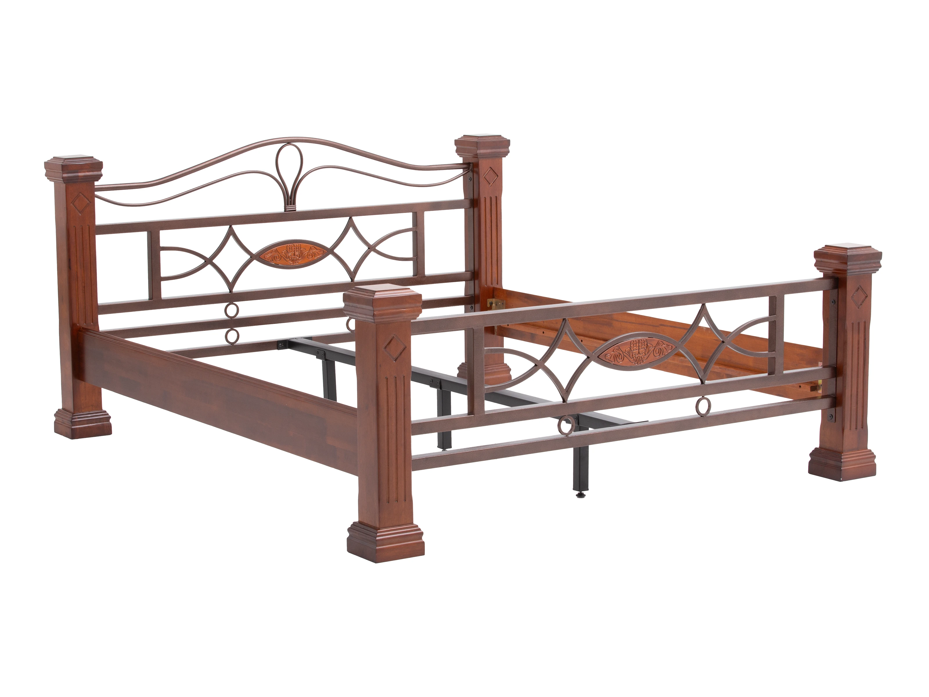 Bett Byzanz 200x200 braun