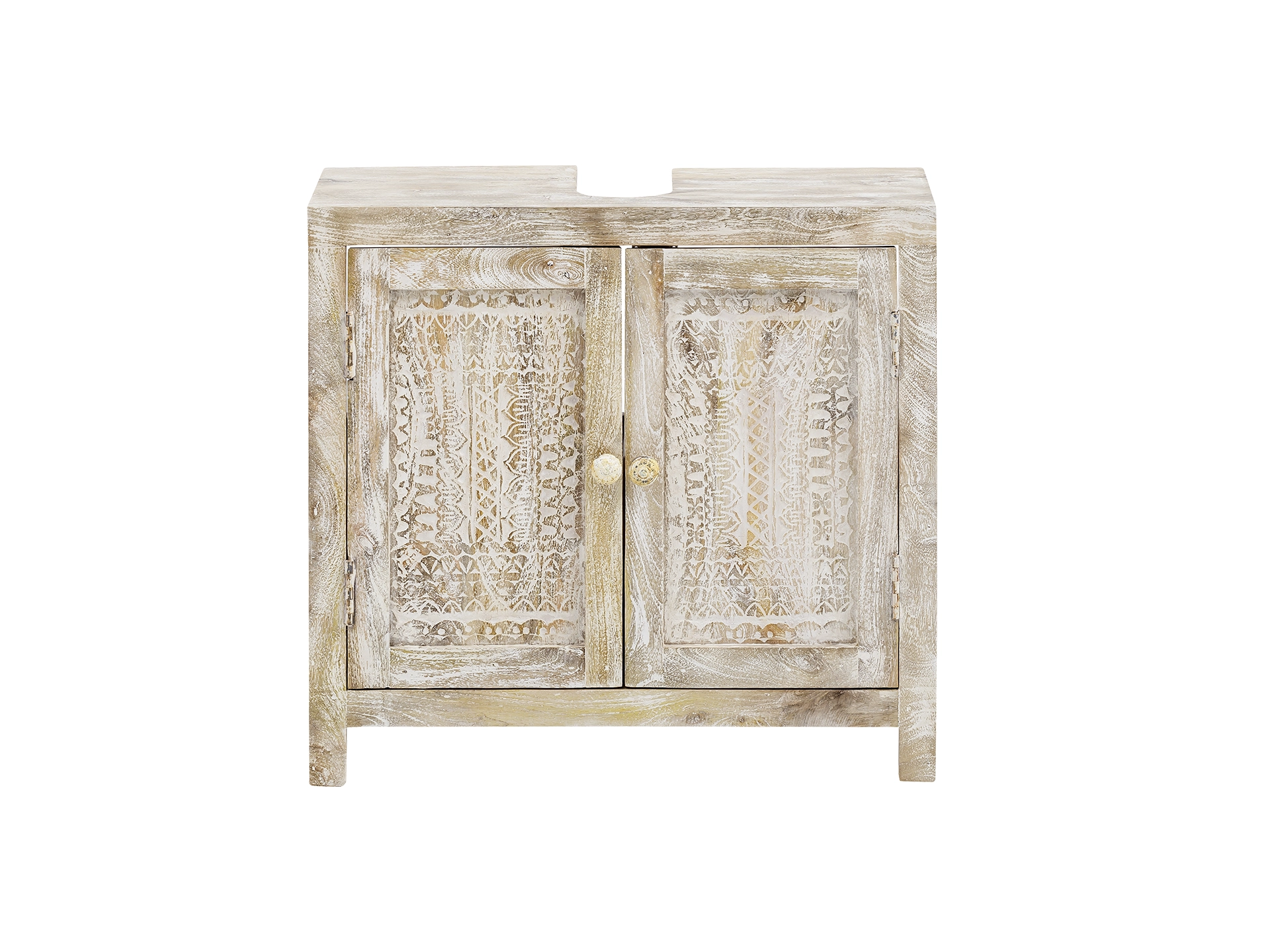 Minimalistische Holz- und Weißschränke im Shop-Stil, moderne Wohnzimmereinrichtung mit klaren Linien, heller neutraler Hintergrund