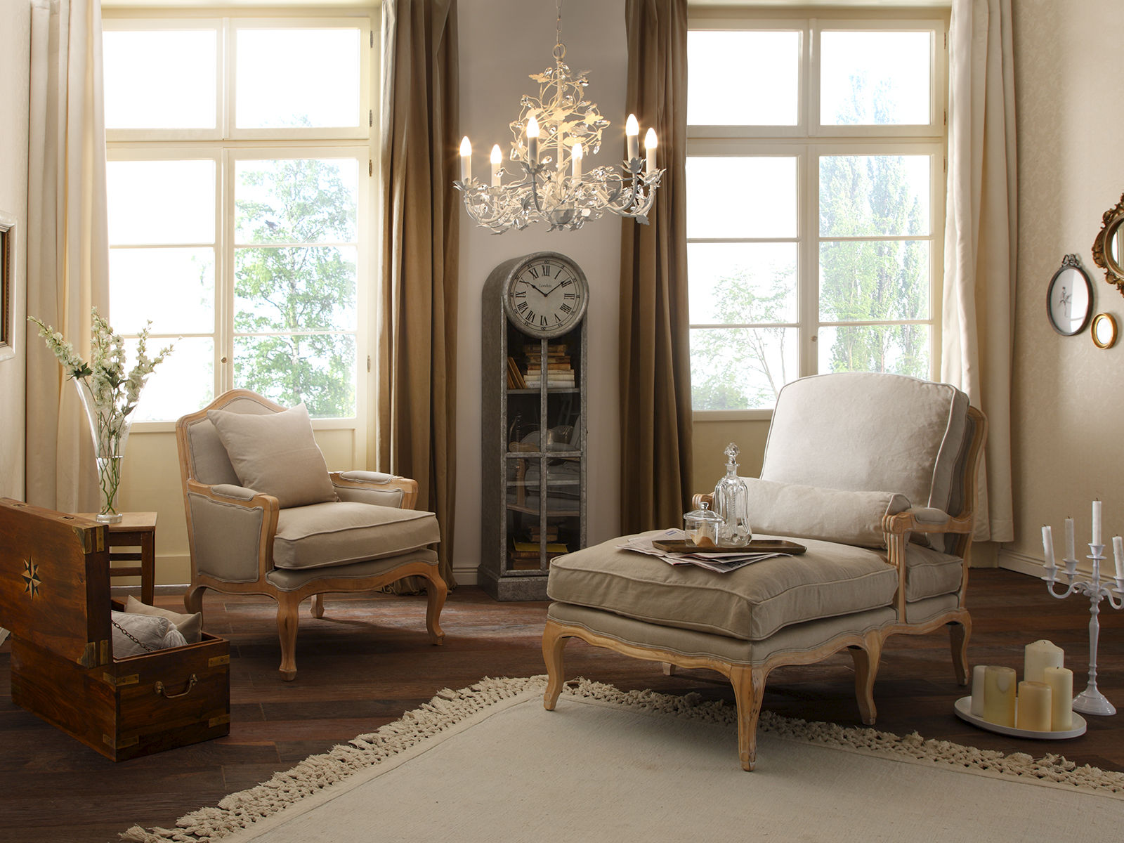 Truhe Merlin II 87 x 45 x 48 cm Holz - Palisander 87x45x48