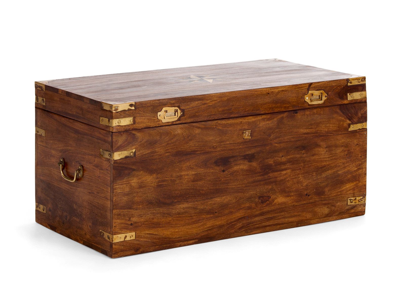 Truhe Merlin II 87 x 45 x 48 cm Holz - Palisander 87x45x48