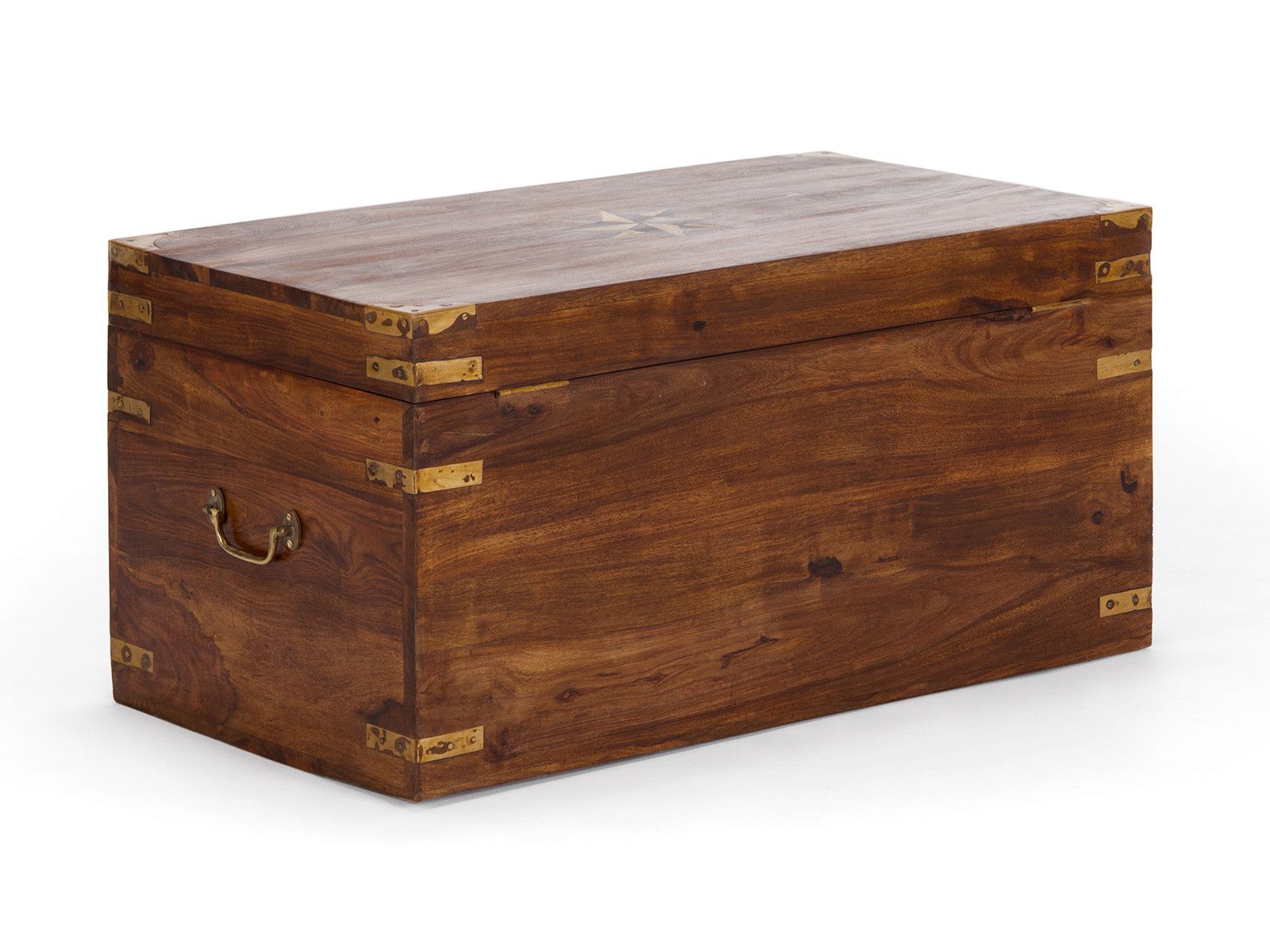 Truhe Merlin II 87 x 45 x 48 cm Holz - Palisander 87x45x48