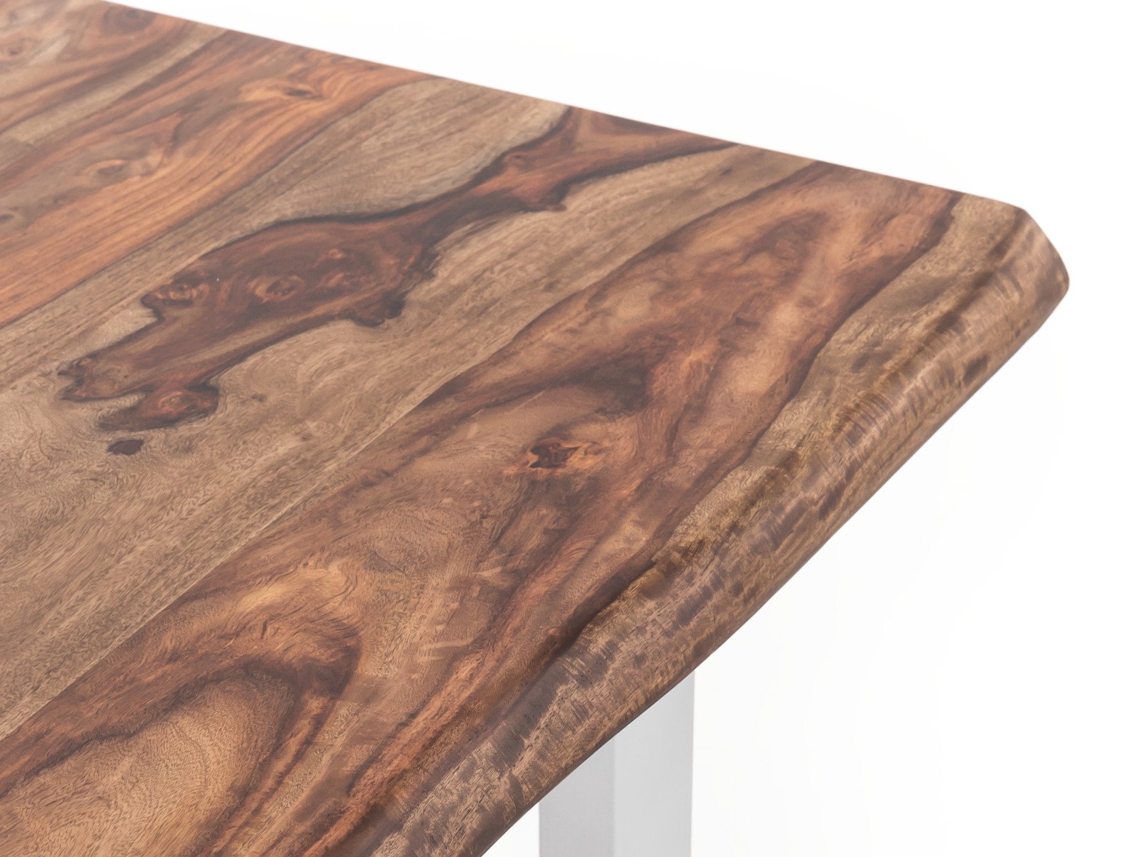 Esstisch Bullwer Palisander weiß 140x90 cm Holz - Palisander 140x75x90 Detailbild