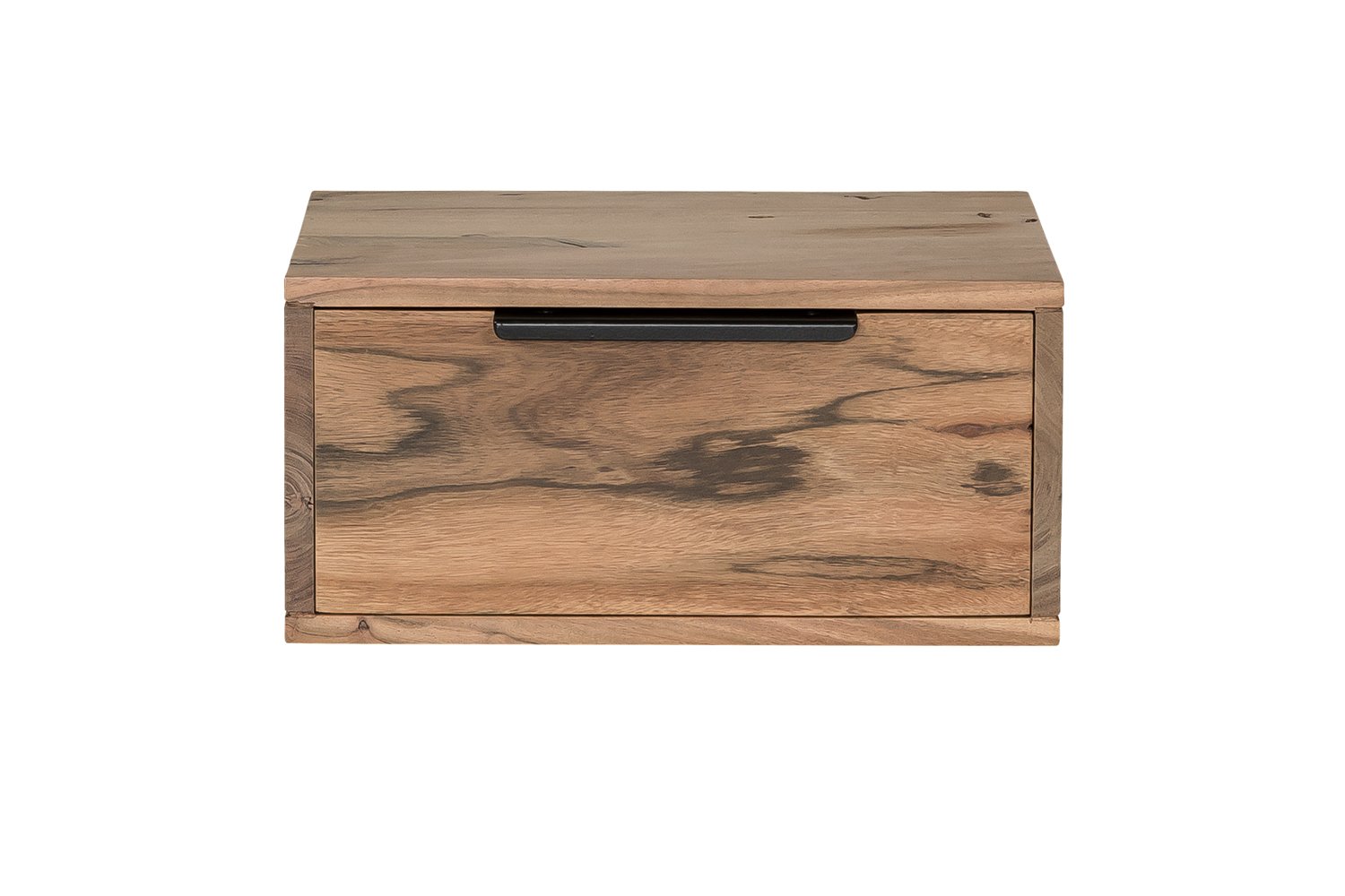 Wandregal Auckland 1Schub Akazie Holz - Akazie 40x20x30