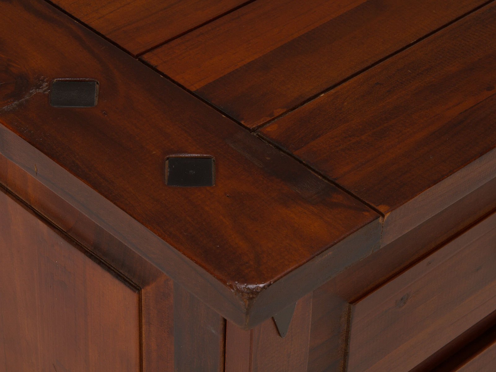 Schreibtisch Catana braun Holz - Pinie 160x78x70 Detailbild