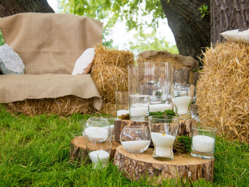 Upcycling-Holzscheiben in unterschiedlichen Größen mit naturbelassener Rinde und sichtbaren Jahresringen – rustikale Dekoscheiben für DIY, Möbelbau und Wohnaccessoires